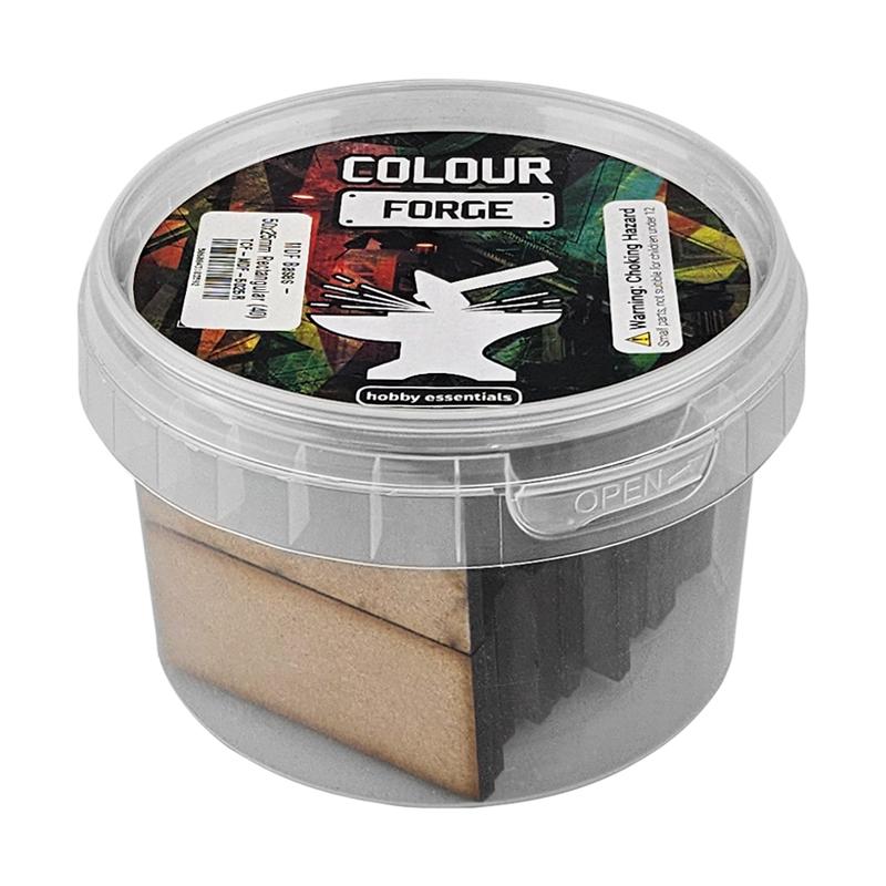 The Colour Forge    MDF Bases - 50x25mm Rectangular (35) - TCF-MDF-5025R - 5060843103592