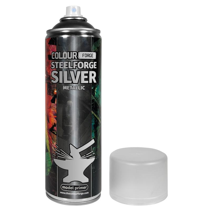 Specifically formulated to give exceptional, smooth coverage and a metallic finish, providing a great foundation for paint to adhere to, whilst retaining all the details of each and every miniature on your hobby desk. The Colour Forge Colour Forge Spray: Steelforge Silver (500ml) - TCF-SPR-017 - 5060843101307