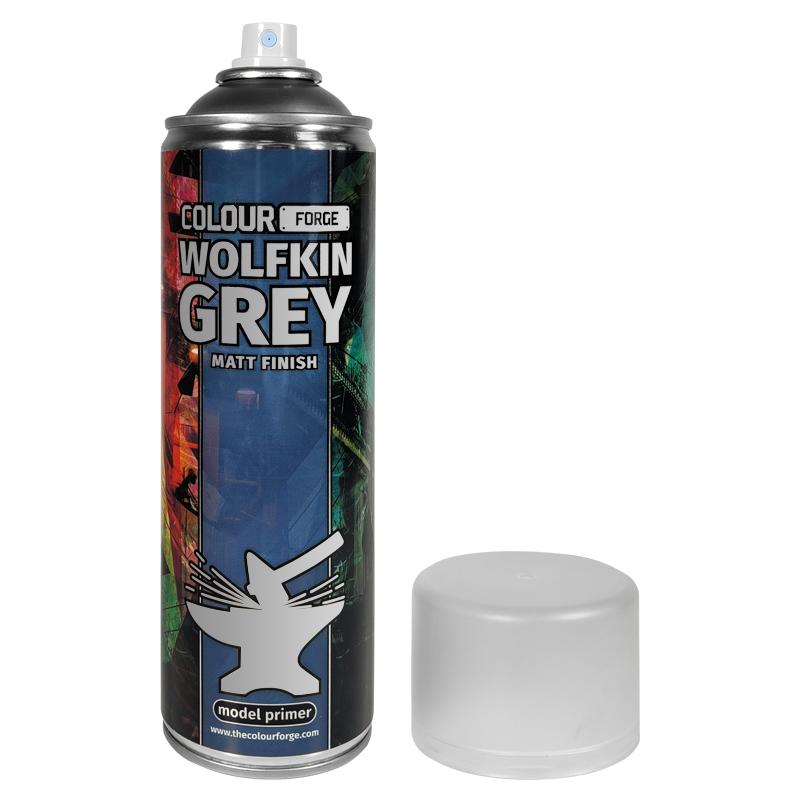 Specifically formulated to give exceptional, smooth coverage and a matt finish, providing a great foundation for paint to adhere to, whilst retaining all the details of each and every miniature on your hobby desk. The Colour Forge    Colour Forge Spray: Wolfkin Grey (500ml) - TCF-SPR-025 - 5060843101383