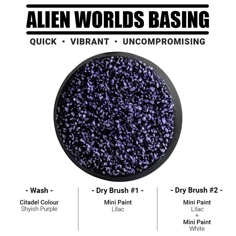 Hostile environments come in all colours and our basing range is no different! These coloured basing materials are perfect compliment to a high impact colour scheme. Glue the material down, apply an ink and drybrush over the top for a vibrant finish!This is a dried product and perfect for use straight out of the pot.Typical grit size 0.5-1.0mmThis product is provided in a sturdy tamper proof pot so you can store it conveniently. The Colour Forge Basing Sand - Violetta Purple - TCF-BAS-005 - 5060843100782
