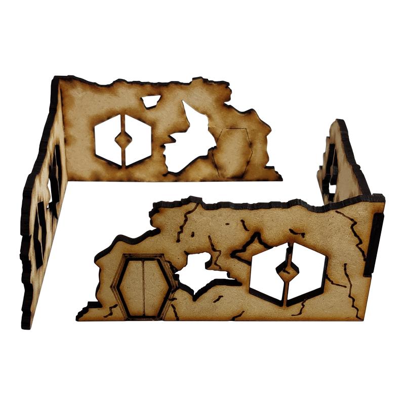 Sector Sept is a sci-fi terrain set designed for use with Warhammer 40,000, Infinity and much more!Dimensions: (Width: 110mm) (Depth: 110mm) (Height: 50mm)This quick and easy to assemble kit is made from 3mm mdf and is cut with precision to ensure minimal effort removing it from the sprue.This kit requires assembly. Models shown for scale and not included. The Colour Forge Sector Sept Ruins #5 - TCF-SSR-005 - 5060843101536