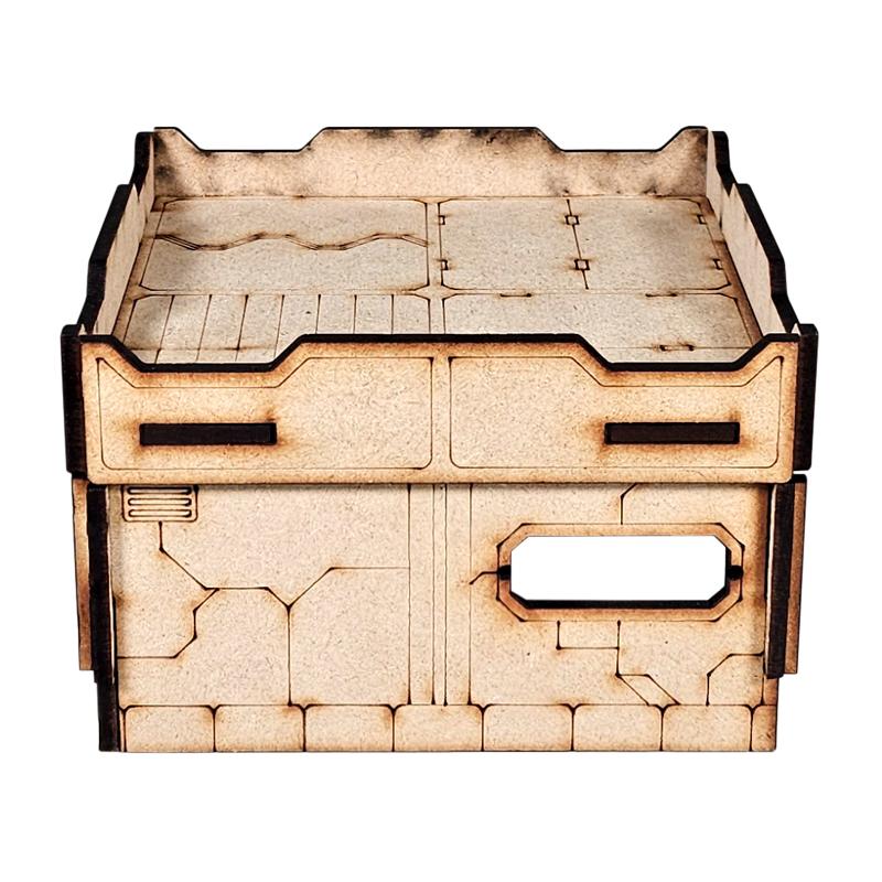 The Bourak terrain kit can be used as a standalone piece of terrain of combined with others in the range to create larger structures. All of our Infinity terrain is interchangeable and modular. The Colour Forge Infinity Infinity Terrain - Bourak - TCF-SCI-015 - 5060843103493