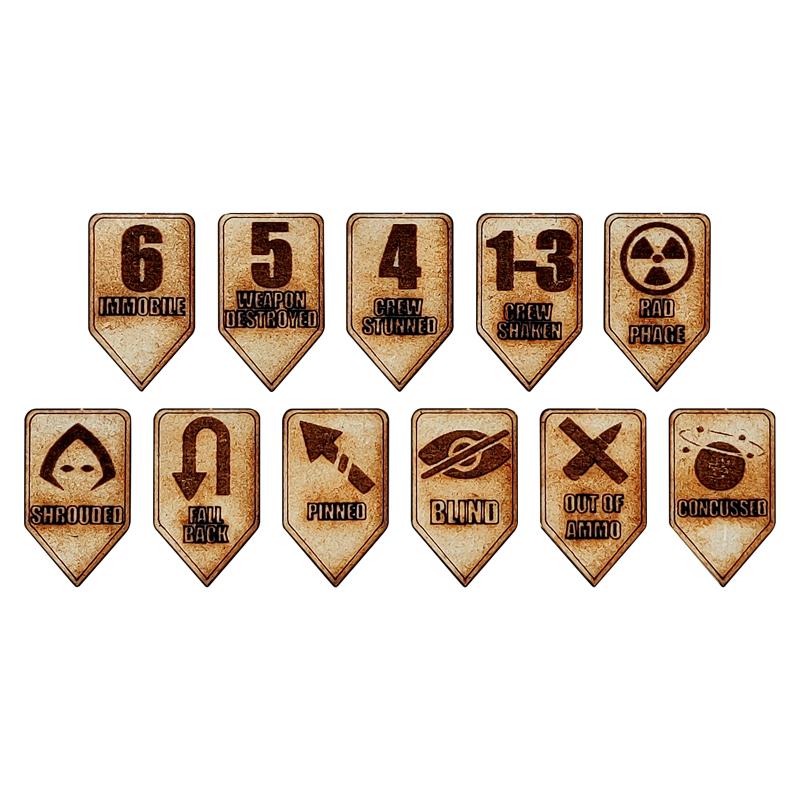 Marker Set from the Colour Forge is the perfect addition to any of your The Colour Forge    Heresy Status Marker Set - TCF-ACC-021 - 5060843103462