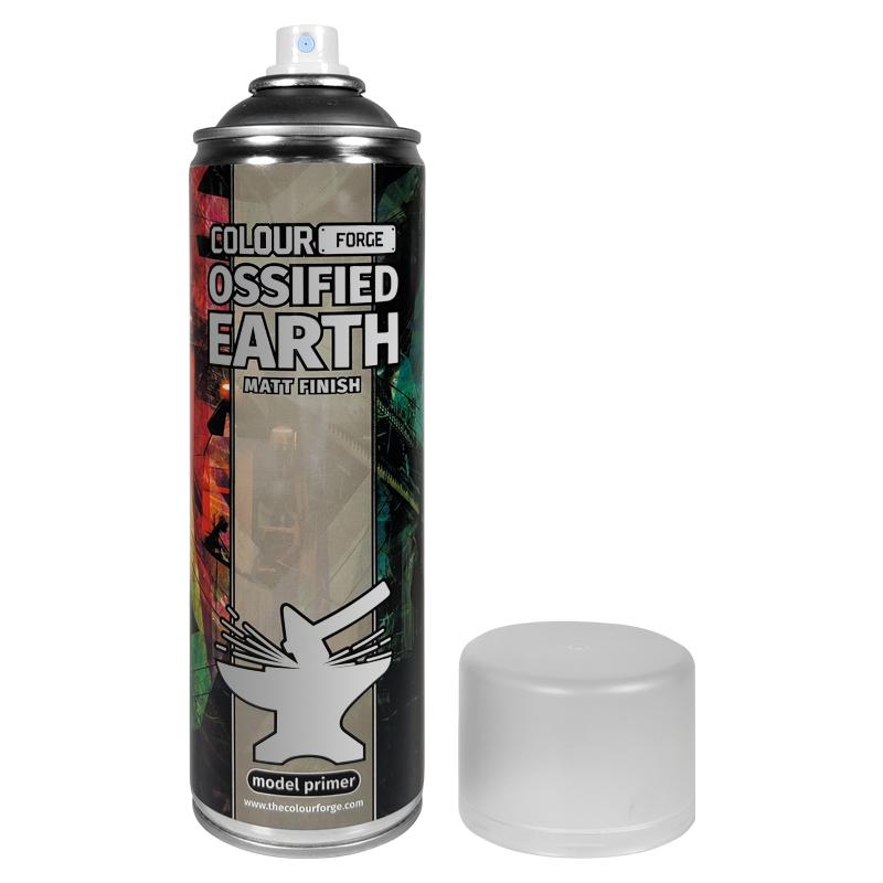 Specifically formulated to give exceptional, smooth coverage and a matt finish, providing a great foundation for paint to adhere to, whilst retaining all the details of each and every miniature on your hobby desk. The Colour Forge    Colour Forge Spray: Ossified Earth (500ml) - TCF-SPR-009 - 5060843101390