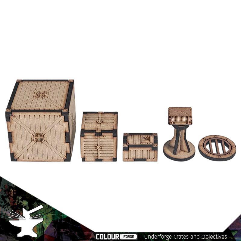 Underforge - Crates and Objectives The Colour Forge Underforge - Crates and Objectives - TCF-SCI-022 - 5060843104643