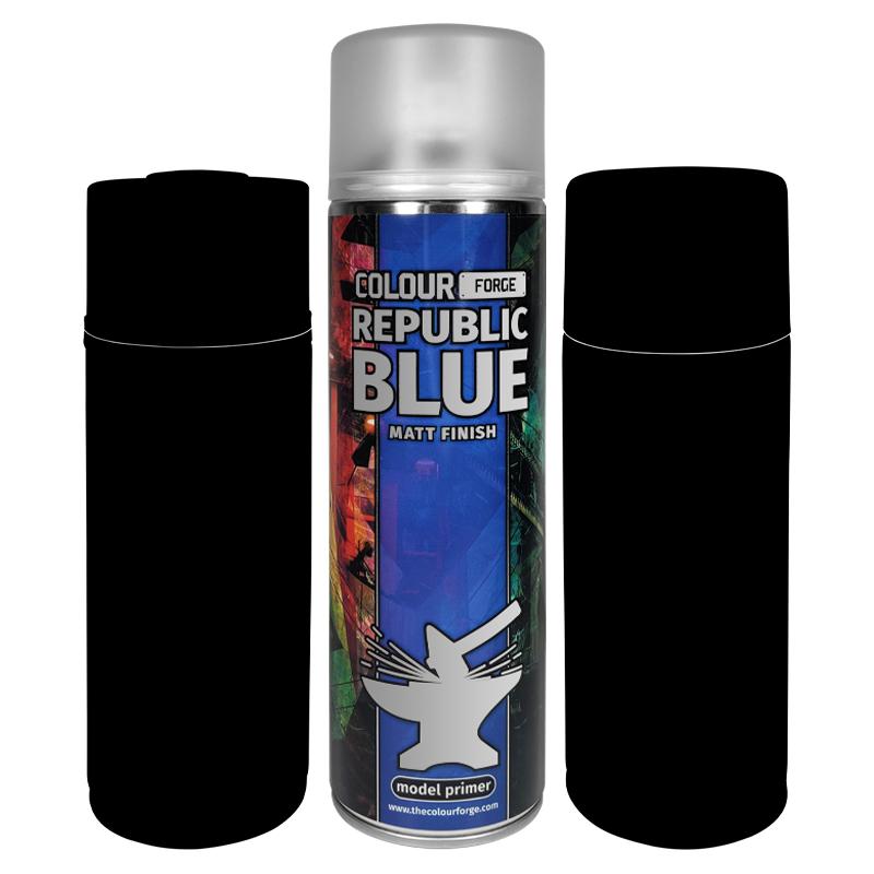 Our products are also made in the UK, giving us the ability to ensure stringent quality control over every can that comes off the production line, meaning the quality of each can is consistently high and up to the job. The Colour Forge Colour Forge Spray: Republic Blue (500ml) - TCF-SPR-016 - 5060843101291