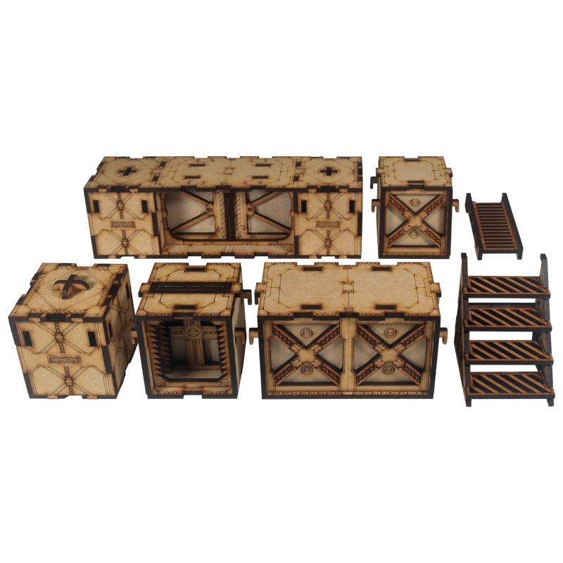 industrial complexes our interlocking set can be assembled & The Colour Forge Underforge - Modular Terrian Core Set - TCF-SCI-020 - 5060843104629