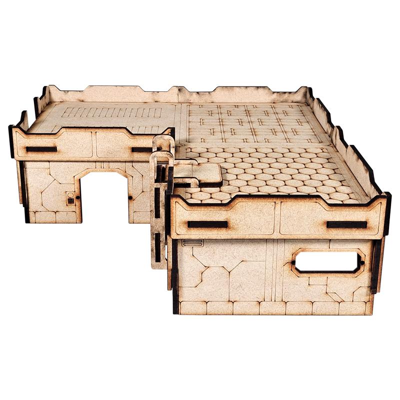 Made from laser cut precision 3mm MDF, this kit is easy to assemble and has optional magnetisation points for the doors and windows. The Colour Forge Infinity Infinity Terrain - Yutang-Shentang - TCF-SCI-017 - 5060843103516