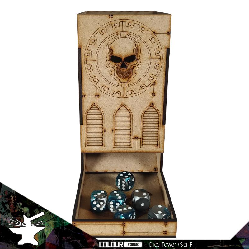 The Sci-Fi Dice Tower from the Colour Forge is perfect for all your dice rolling needs!Made The Colour Forge Dice Tower - Sci-Fi - TCF-ACC-015 - 5060843102427