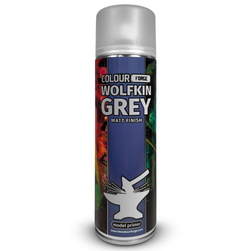 Colour Forge Wolfkin Grey is a desaturated blue-grey Spray Primer, ideal for space Vikings, but in no way limited to them. The Colour Forge Colour Forge Spray: Wolfkin Grey (500ml) - TCF-SPR-025 - 5060843101383