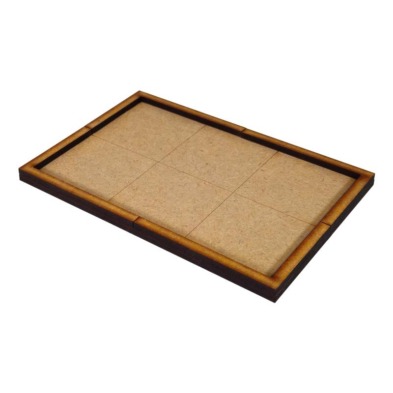 Movement Tray 40mm (3 x 2)Ideal for the Old World and many other games, these movement trays are perfect for keeping your regiments in formation and ready to hold the line. Each pack comes with 2 trays made from 3mm thick MDF parts which can be easily stuck together with white glue. Each tray allows multiple combinations of squared or rectangular-based miniatures. The Colour Forge Movement Tray 40mm (3 x 2) - TCF-ACC-034 - 5060843103721