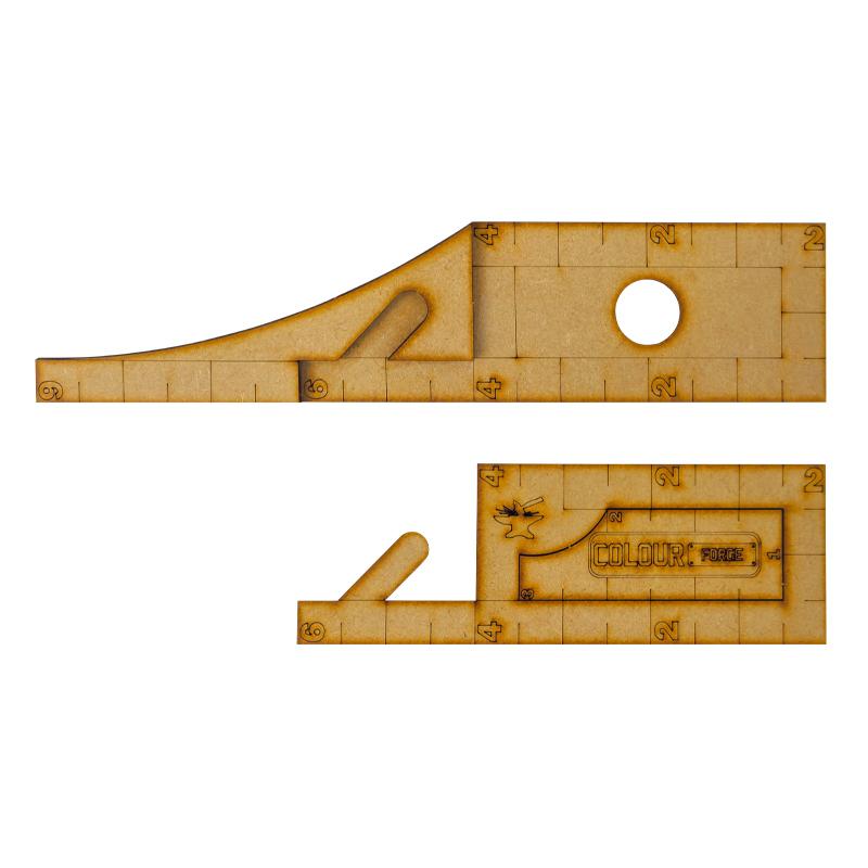 A trio of nesting movement tools for use in tabletop Wargames!Perfect for convenient measurement of a range of common distances. The Colour Forge Colour Forge Hobby Gauge - TCF-ACC-042 - 5060843104605