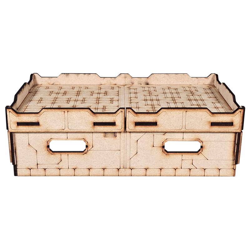 Made from laser cut precision 3mm MDF, this kit is easy to assemble and has optional magnetisation points for the doors and windows. The Colour Forge Infinity Infinity Terrain - Varuna - TCF-SCI-016 - 5060843103509