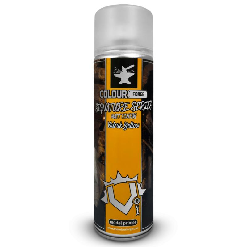 Colour Forge Valrak Yellow is a warmer, richer yellow allowing for deep and interesting paint schemes for a variety of hobby projects. The Colour Forge Colour Forge Spray: Signature Series - Valrak Yellow (500ml) - TCF-SPR-039 - 5060843104339