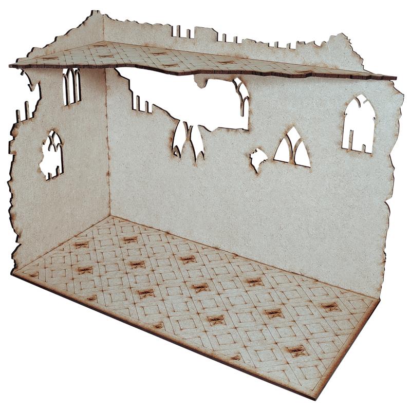 The Competitive Tournament Terrain Pack from the Colour Forge allows you to easily and effortlessly fill your gaming table with enough terrain to wage (miniature) war over. Comprising 12 buildings in 3 different sizes, you will be equipped with enough buildings and terrain to outfit a full size mirrored 6x4ft gaming table. Also included in the terrain set are 4 additional pieces of scatter terrain to further flesh out and enhance your battlefield. Laser cut from 3mm MDF, these buildings can be configured in a number of ways to ensure your competitive matches are fought over a fair and consistent battlefield. Whilst this set has been specifically designed with competitive tournament play in mind, the casual gamer will equally be at home, honing their skills using this great terrain set. Supplied unpainted and requires assembly. We recommend Colour Forge PVA glue for assembly. Dimensions (unassembled) - L 386mm x W 339mm x H 63mmLarge building (x4) assembled - L 305mm x W 153mm x H 237mmMedium building (x4) assembled - L 254mm x W 128mm x H 241mmSmall building (x4) assembled - L 153mm x W 111mm x H 157mmScatter terrain (x4) assembled - L 200mm x W 180mm x H 30mm The Colour Forge Competitive Tournament Terrain Pack - TCF-SCI-014 - 5060843103400