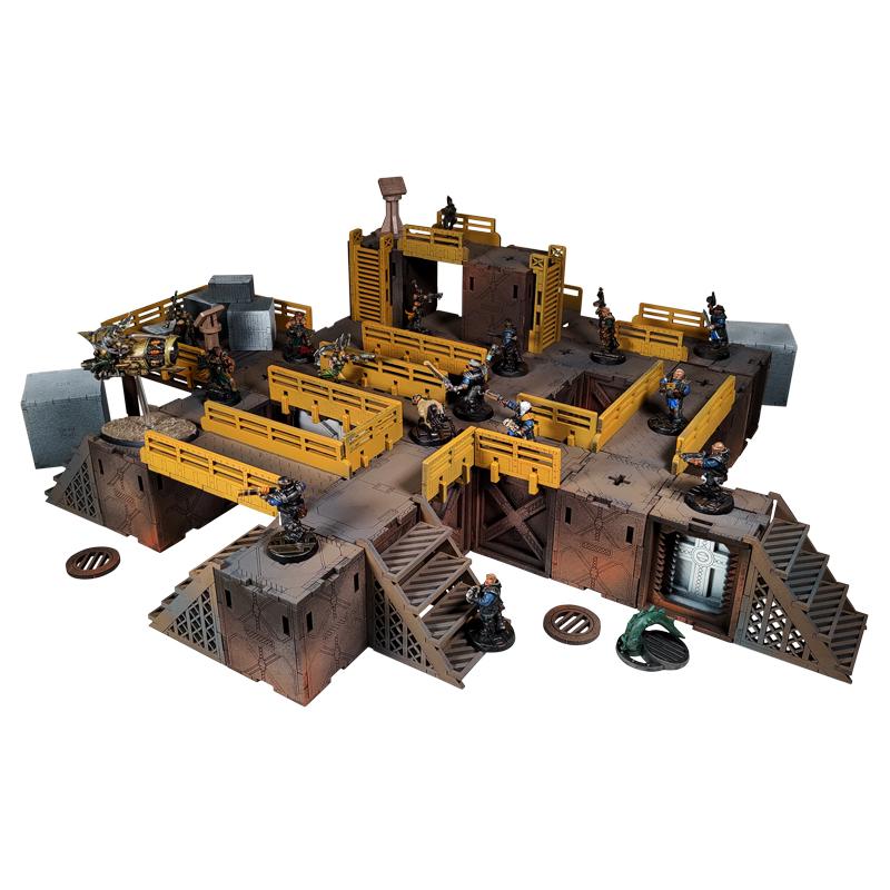 Our new modular terrain set is perfect for your Sci-Fi skirmish The Colour Forge Underforge - Crates and Objectives - TCF-SCI-022 - 5060843104643