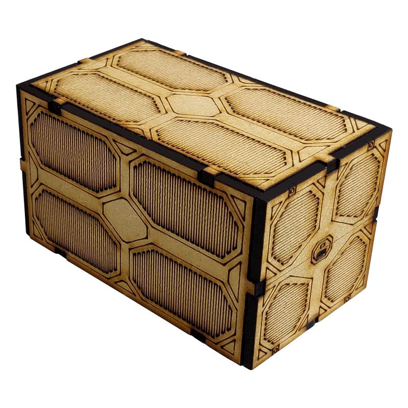 This Sci-Fi Container Set is a great addition to any 25-32mm sci-fi table!Contents:1x Large container1x Small container1x Large crate 1x Small crateDimensions: Large container - (Width: 108mm) (Depth: 60mm) (Height: 60mm)Small container - (Width: 71mm) (Depth: 36mm) (Height: 36mm)Large crate - (Width: 36mm) (Depth: 36mm) (Height: 36mm)Small crate - (Width: 20mm) (Depth: 20mm) (Height: 20mm)This quick and easy to assemble kit is made from 3mm mdf and is cut with precision to ensure minimal effort removing it from the sprue.This kit requires assembly. The Colour Forge Sci-Fi Container Set - TCF-SCI-011 - 5060843100775