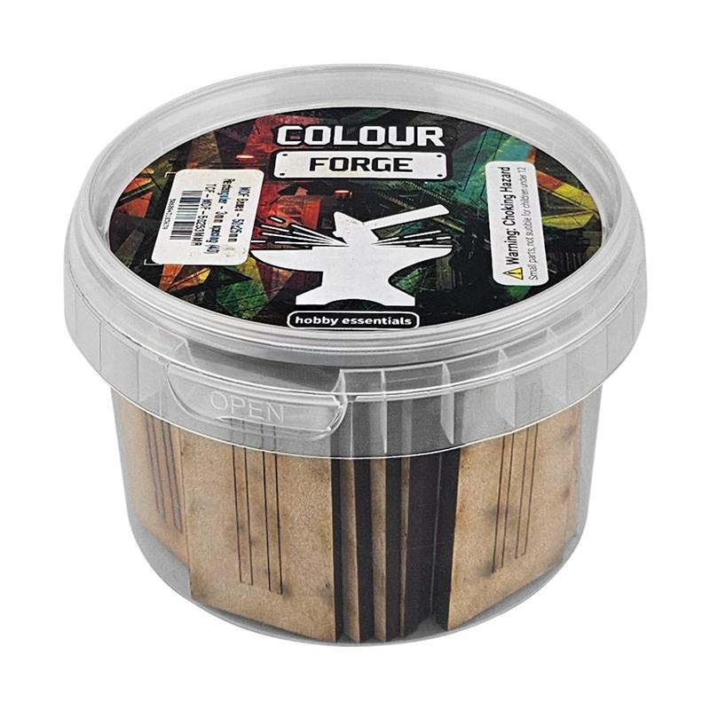 These bases are a fantastic value way to base a full army of miniatures without breaking the bank!They are made from 3mm MDF and supplied in a strong stack-able container.Contents:Size - 50x25mm with 3mm spacingShape - RectangularQuantity - 35Packaging - reusable plastic container with lid The Colour Forge MDF Bases - 50x25mm Rectangular - 3mm spacing (35) - TCF-MDF-50253MMR - 5060843103639