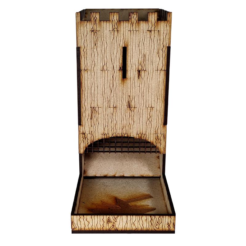 from precision cut 3mm MDF, this great looking accessory is sure to The Colour Forge Dice Tower - Palisade - TCF-ACC-013 - 5060843102403