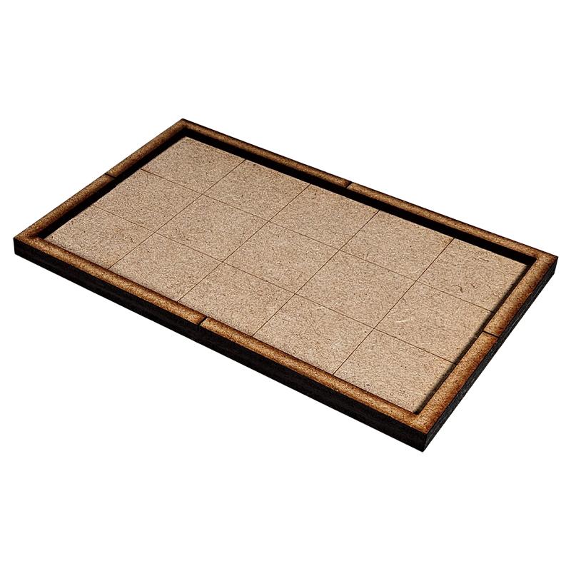 Ideal for the Old World and many other games, these movement trays are perfect for keeping your regiments in formation and ready to hold the line. Each pack comes with 2 trays made from 3mm thick MDF parts which can be easily stuck together with white glue. Each tray allows multiple combinations of squared or rectangular-based miniatures. The Colour Forge Movement Tray 25mm (5 x 3) - TCF-ACC-027 - 5060843103653