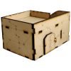 This Sci-Fi Hab Block Delta kit is the perfect addition to any 25-32mm sci-fi table!Dimensions: (Width: 145mm) (Depth: 103mm) (Height: 82mm)This quick and easy to assemble kit is made from 3mm mdf and is cut with precision to ensure minimal effort removing it from the sprue.The door contains 2 holes for magnets, these measure 2mm wide by 3mm deep, there is a similar hole on the door frame. The roof is completely removable for access during gaming and modelling.This kit requires assembly. The Colour Forge Sci-Fi Hab Block Alpha - TCF-SCI-001 - 5060843100515