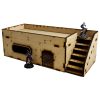 This Sci-Fi Hab Block Charlie kit is the perfect addition to any 25-32mm sci-fi table!Dimensions: (Width:238mm) (Depth: 103mm) (Height: 82mm)This quick and easy to assemble kit is made from 3mm mdf and is cut with precision to ensure minimal effort removing it from the sprue.The door contains 2 holes for magnets, these measure 2mm wide by 3mm deep, there is a similar hole on the door frame. The roof is completely removable for access during gaming and modelling.This kit requires assembly. The Colour Forge Sci-Fi Hab Block Charlie - TCF-SCI-003 - 5060843100539