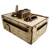 This Sci-Fi Mech Garage kit is the perfect addition to any 25-32mm sci-fi table!Dimensions: (Width: 263/26mm) (Depth: 150mm) (Height: 105/90mm) (including/excluding sign & skylights)This quick and easy to assemble kit is made from 3mm mdf and is cut with precision to ensure minimal effort removing it from the sprue.The door contains 2 holes for magnets, these measure 2mm wide by 3mm deep, there is a similar hole on the door frame. The roof is completely removable for access during gaming and modelling.This kit requires assembly. The Colour Forge Sci-Fi Mech Garage - TCF-SCI-010 - 5060843100768