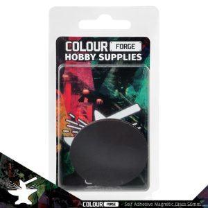 The Colour Forge Self-adhesive magnetic discs 50mm x3 - TCF-MDI-001 - 5060843101406