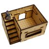This Sci-Fi Hab Block Delta kit is the perfect addition to any 25-32mm sci-fi table!Dimensions: (Width: 145mm) (Depth: 103mm) (Height: 82mm)This quick and easy to assemble kit is made from 3mm mdf and is cut with precision to ensure minimal effort removing it from the sprue.The door contains 2 holes for magnets, these measure 2mm wide by 3mm deep, there is a similar hole on the door frame. The roof is completely removable for access during gaming and modelling.This kit requires assembly. The Colour Forge Sci-Fi Hab Block Alpha - TCF-SCI-001 - 5060843100515