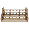 These compact paint racks are a must have for any hobbyist. Designed to sit comfortably on desks of any size they are perfect for keeping your workspace clean and tidy without encroaching on space!This rack holds up to 21 Citadel paint pots.This rack measures 280mm wide, 110mm deep and 125mm high.This product is cut from 3mm MDF and requires assembly.Brushes and paints sold separately and shown for illustrative purposes. The Colour Forge Compact Paint Rack (Citadel Sized Pots) - TCF-ACC-005 - 5060843100607