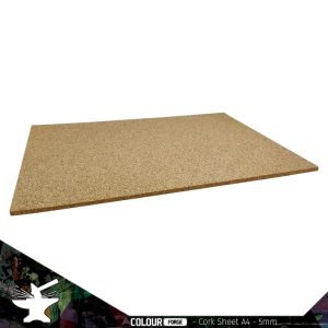 The Colour Forge Cork Sheet 5mm A4 - TCF-BAS-015 - 5060843100881