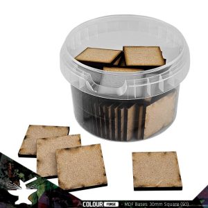 The Colour Forge MDF Bases - 30mm Square (50) - TCF-MDF-30S - 5060843103615