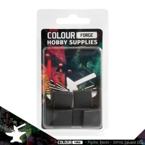The Colour Forge    Square Plastic Bases - 20mm x10 - TCF-PPB-006 - 5060843101130