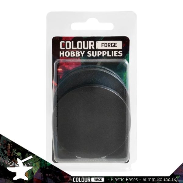 The Colour Forge    Round Plastic Bases - 60mm x3 - TCF-PPB-005 - 5060843101123
