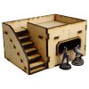 This Sci-Fi Hab Block Delta kit is the perfect addition to any 25-32mm sci-fi table!Dimensions: (Width: 145mm) (Depth: 103mm) (Height: 82mm)This quick and easy to assemble kit is made from 3mm mdf and is cut with precision to ensure minimal effort removing it from the sprue.The door contains 2 holes for magnets, these measure 2mm wide by 3mm deep, there is a similar hole on the door frame. The roof is completely removable for access during gaming and modelling.This kit requires assembly. The Colour Forge Sci-Fi Hab Block Alpha - TCF-SCI-001 - 5060843100515