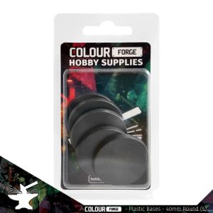 The Colour Forge    Round Plastic Bases - 40mm x5 - TCF-PPB-003 - 5060843101109