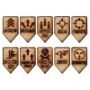 Heresy Reaction Marker SetThe Heresy Reaction Marker Set from the Colour Forge is the perfect addition to any of your heretical shenanigans on the gaming table! Made from precision laser cut 3mm MDF, this set of tokens will be indispensable in helping you track all of those different reactions that occur in game. The Heresy Reaction Marker Set comprises :-X2 Advance markersX2 Withdraw markersX2 Return Fire markersX2 Evade markersX2 Overwatch markersX2 Hold The Line markersX2 Combat Air Patrol markersX2 Death Or Glory markersX7 Interceptor markersX1 Legion markerDimensions - 167mm x 114mm x 3mm The Colour Forge Heresy Reaction Marker Set - TCF-ACC-020 - 5060843103455