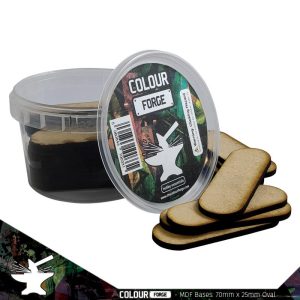 The Colour Forge MDF Bases - 70x25mm Oval (26) - TCF-MDF-7025O - 5060843101482