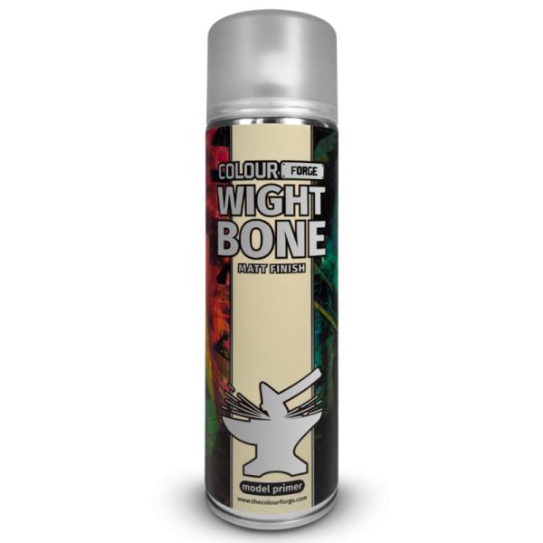 Colour Forge Wight Bone is a cream coloured Spray Primer, the go-to spray for any warmer, off white colour scheme. The Colour Forge Colour Forge Spray: Wight Bone (500ml) - TCF-SPR-007 - 5060843101215