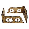 Sector Sept is a sci-fi terrain set designed for use with Warhammer 40,000, Infinity and much more!Dimensions: (Width: 110mm) (Depth: 110mm) (Height: 50mm)This quick and easy to assemble kit is made from 3mm mdf and is cut with precision to ensure minimal effort removing it from the sprue.This kit requires assembly. Models shown for scale and not included. The Colour Forge Sector Sept Ruins #5 - TCF-SSR-005 - 5060843101536