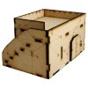 This Sci-Fi Hab Block Delta kit is the perfect addition to any 25-32mm sci-fi table!Dimensions: (Width:145mm) (Depth: 103mm) (Height: 82mm)This quick and easy to assemble kit is made from 3mm mdf and is cut with precision to ensure minimal effort removing it from the sprue.The door contains 2 holes for magnets, these measure 2mm wide by 3mm deep, there is a similar hole on the door frame. The roof is completely removable for access during gaming and modelling.This kit requires assembly. The Colour Forge Sci-Fi Hab Block Bravo - TCF-SCI-002 - 5060843100522