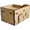 This Sci-Fi Hab Block Delta kit is the perfect addition to any 25-32mm sci-fi table!Dimensions: (Width: 145mm) (Depth: 103mm) (Height: 82mm)This quick and easy to assemble kit is made from 3mm mdf and is cut with precision to ensure minimal effort removing it from the sprue.The door contains 2 holes for magnets, these measure 2mm wide by 3mm deep, there is a similar hole on the door frame. The roof is completely removable for access during gaming and modelling.This kit requires assembly. The Colour Forge Sci-Fi Hab Block Alpha - TCF-SCI-001 - 5060843100515