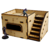 This Sci-Fi Hab Block Delta kit is the perfect addition to any 25-32mm sci-fi table!Dimensions: (Width:145mm) (Depth: 103mm) (Height: 82mm)This quick and easy to assemble kit is made from 3mm mdf and is cut with precision to ensure minimal effort removing it from the sprue.The door contains 2 holes for magnets, these measure 2mm wide by 3mm deep, there is a similar hole on the door frame. The roof is completely removable for access during gaming and modelling.This kit requires assembly. The Colour Forge Sci-Fi Hab Block Bravo - TCF-SCI-002 - 5060843100522