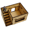 This Sci-Fi Hab Block Delta kit is the perfect addition to any 25-32mm sci-fi table!Dimensions: (Width: 145mm) (Depth: 103mm) (Height: 82mm)This quick and easy to assemble kit is made from 3mm mdf and is cut with precision to ensure minimal effort removing it from the sprue.The door contains 2 holes for magnets, these measure 2mm wide by 3mm deep, there is a similar hole on the door frame. The roof is completely removable for access during gaming and modelling.This kit requires assembly. The Colour Forge Sci-Fi Hab Block Alpha - TCF-SCI-001 - 5060843100515
