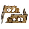 Sector Sept is a sci-fi terrain set designed for use with Warhammer 40,000, Infinity and much more!Dimensions: (Width: 110mm) (Depth: 110mm) (Height: 50mm)This quick and easy to assemble kit is made from 3mm mdf and is cut with precision to ensure minimal effort removing it from the sprue.This kit requires assembly. Models shown for scale and not included. The Colour Forge Sector Sept Ruins #5 - TCF-SSR-005 - 5060843101536