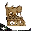 Sector Sept is a sci-fi terrain set designed for use with Warhammer 40,000, Infinity and much more!Dimensions: (Width: 110mm) (Depth: 110mm) (Height: 125mm)This quick and easy to assemble kit is made from 3mm mdf and is cut with precision to ensure minimal effort removing it from the sprue.This kit requires assembly. Models shown for scale and not included. The Colour Forge Sector Sept Ruins #3 - TCF-SSR-003 - 5060843101512